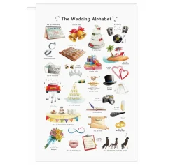 Yeti The Wedding Alphabet Greeting Card- Greeting Cards