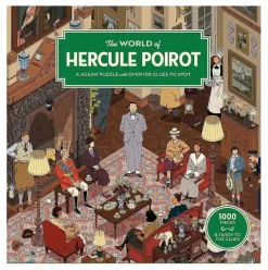 Chronicle Books The World of Hercule Poirot 1000 Piece Jigsaw Puzzle- Puzzles