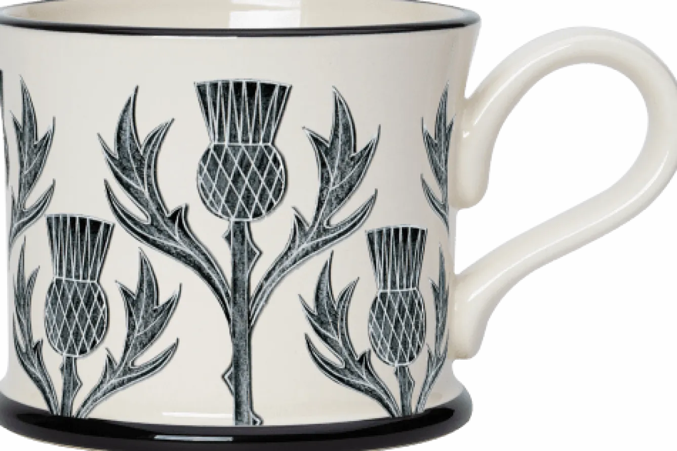 Moorland Pottery Thistle Mug by- Whimsical|Flowers & Garden