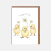 Lottie Murphy Three Chicks Easter Card- Easter