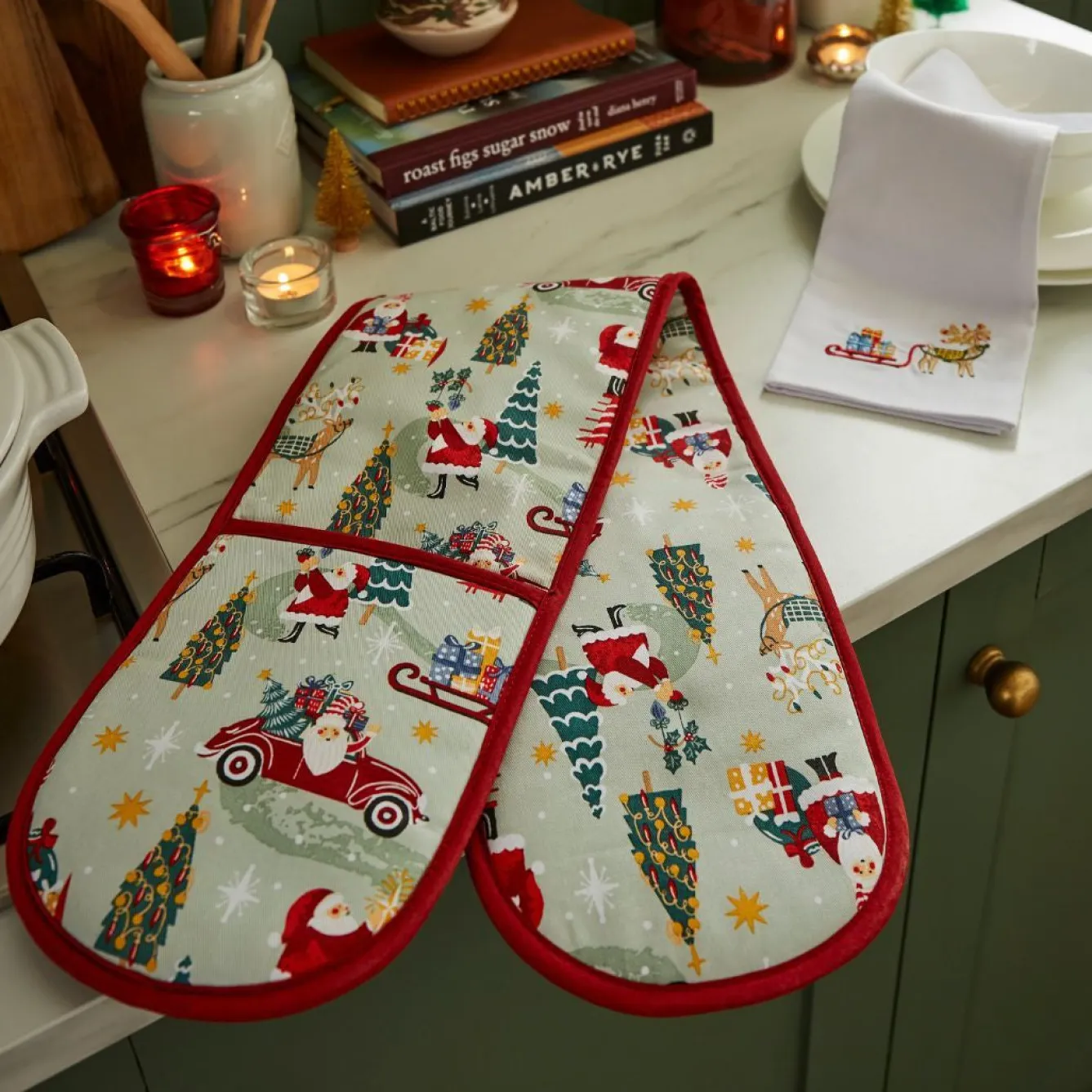 Ulster Weavers Tis the Season Double Oven Glove- Oven Gloves/Mitts