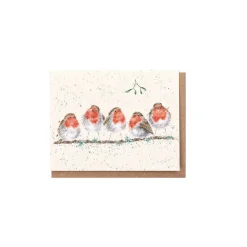 Wrendale Designs 'Tis The Season to be Jolly' Robin Gift Enclosure Card- Christmas Cards|Christmas