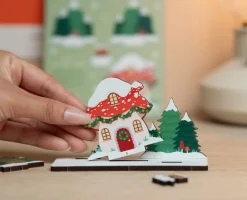 Dapple & Dot Toadstool Cottage Christmas Pop Out Card- Christmas Cards|Christmas