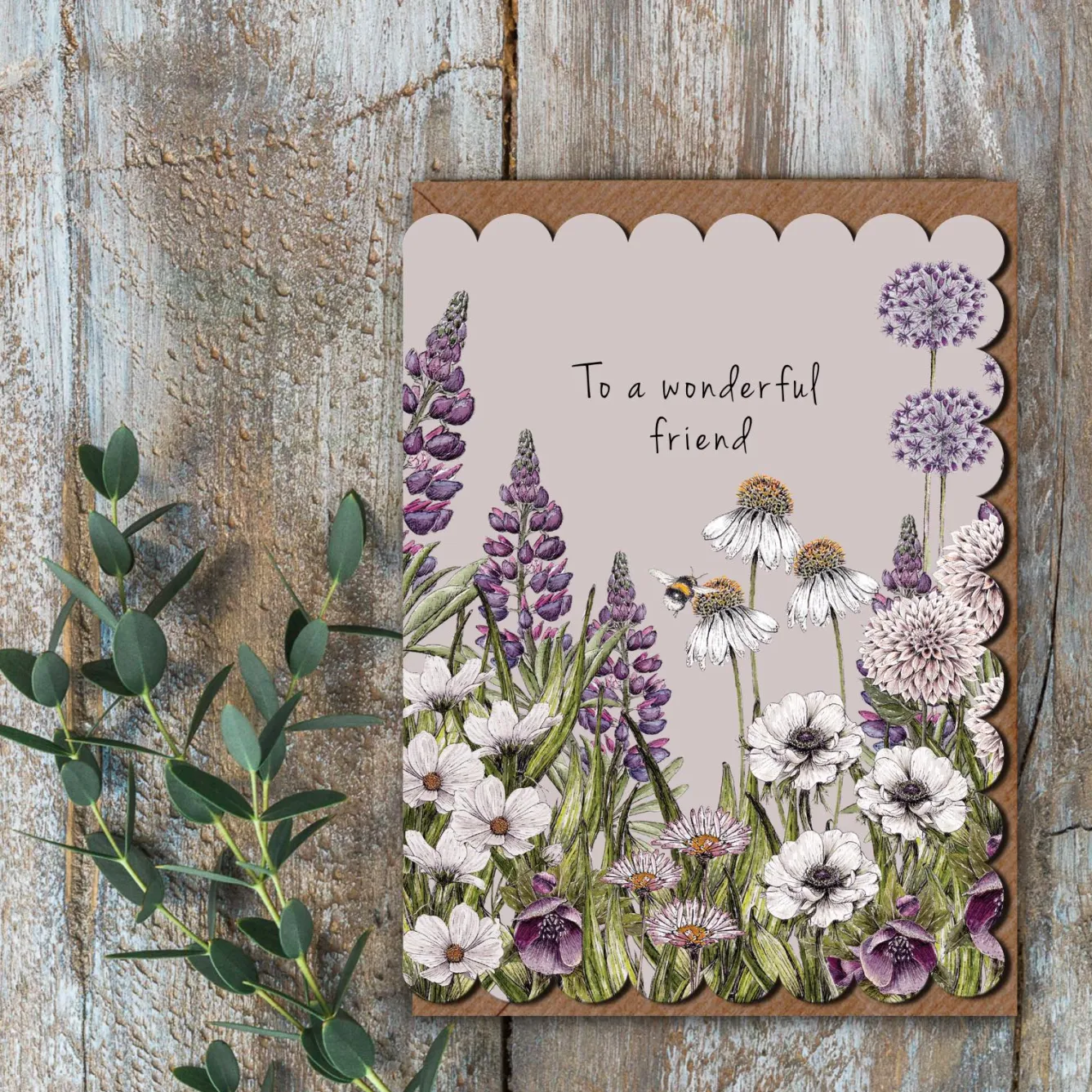 Toasted Crumpet 'To A Wonderful Friend' Greeting Card- Greeting Cards