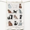 Poppy Treffry Topcats Tea Towel- Tea|Tea Towels