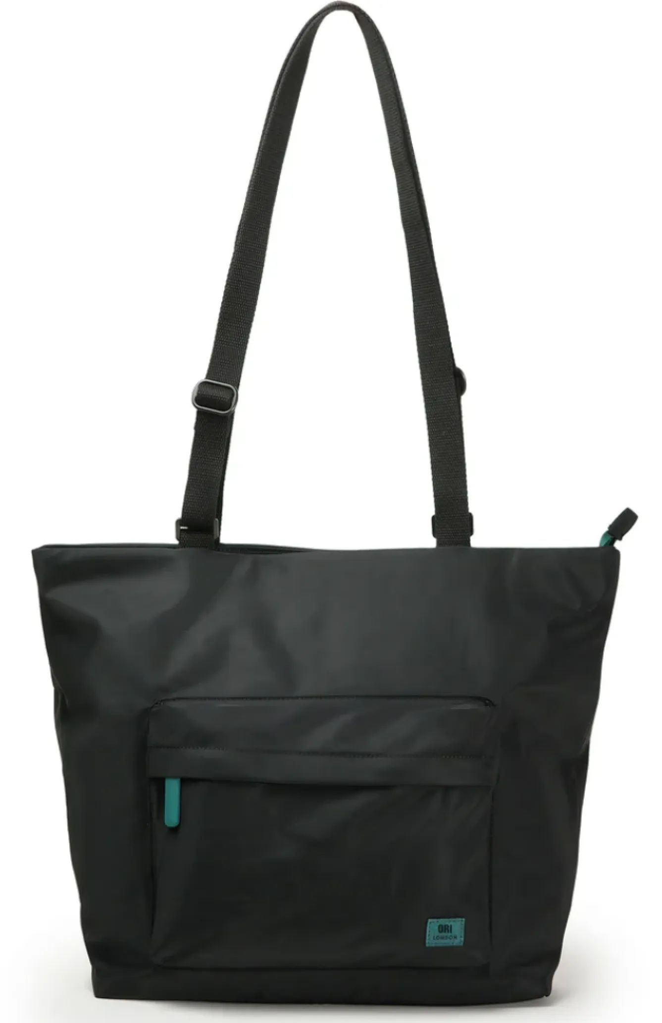 Ori London Trafalgar Tote B All Black Teal Capsule Recycled Cavas Tote- Medium- Bags