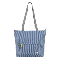Ori London Trafalgar Tote B Hickory Stripe Recycled Cavas Tote- Medium- Bags