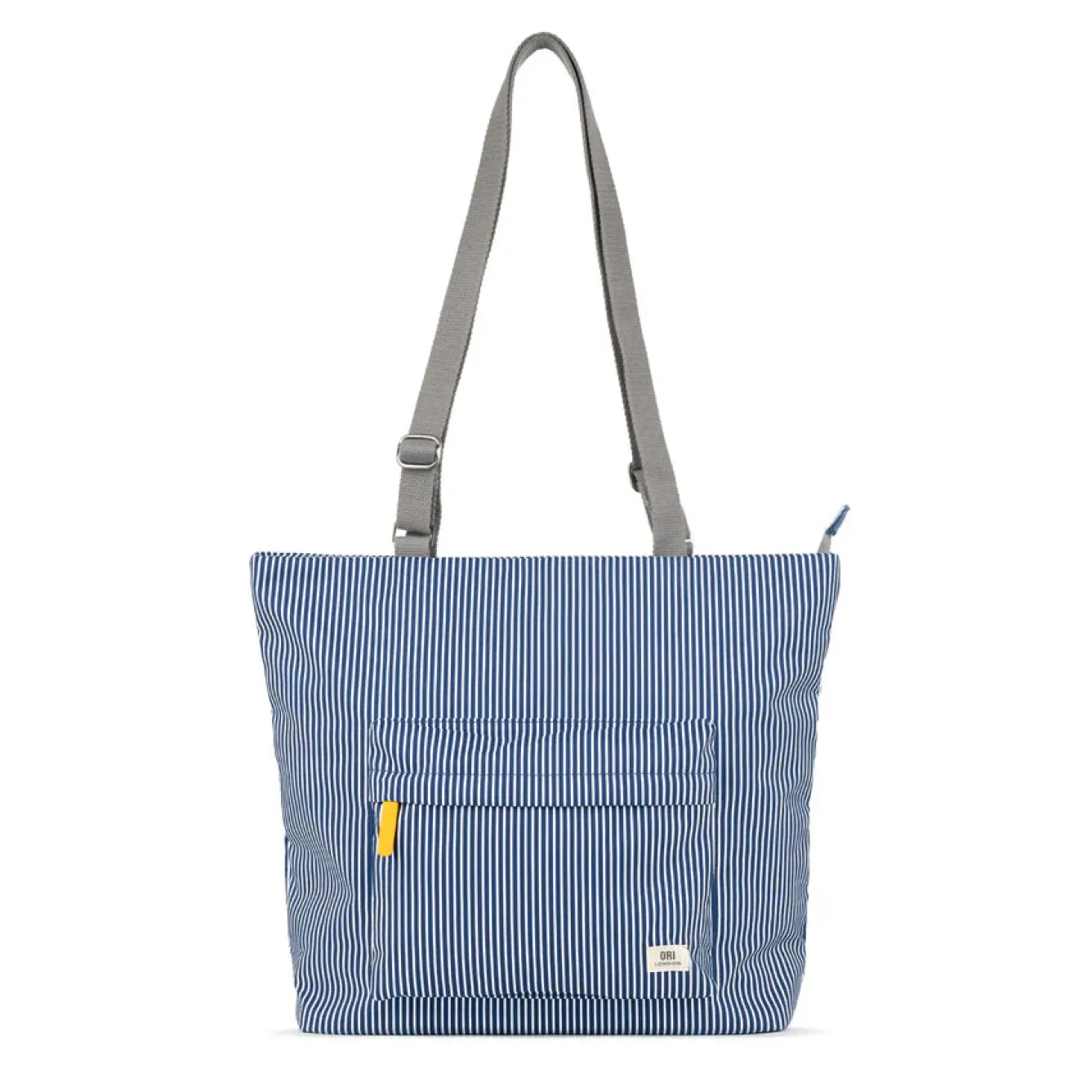 Ori London Trafalgar Tote B Hickory Stripe Recycled Cavas Tote- Medium- Bags