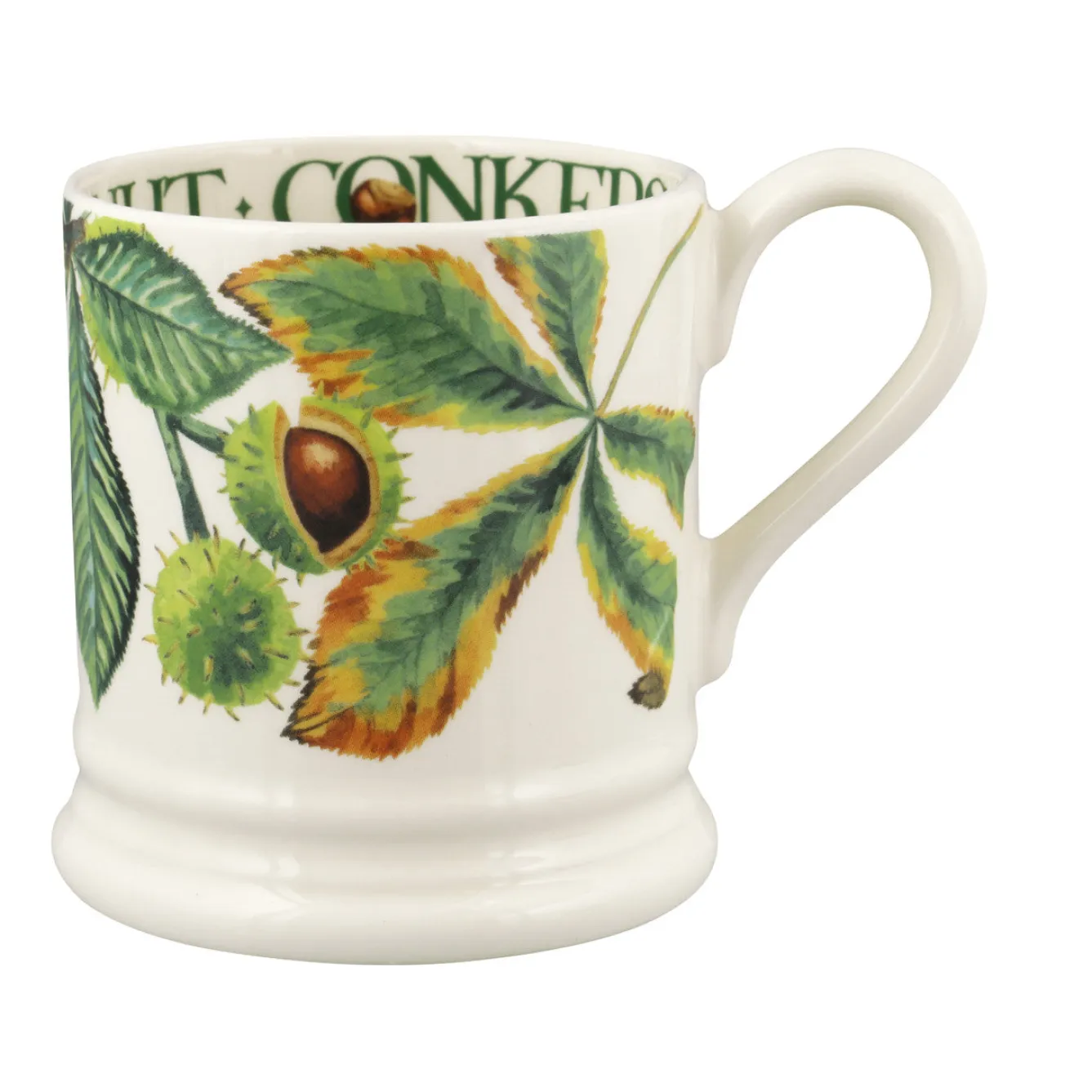 Emma Bridgewater Tree & Leaves Horse Chestnut & Conker 1/2 Pint Mug- Flowers & Garden