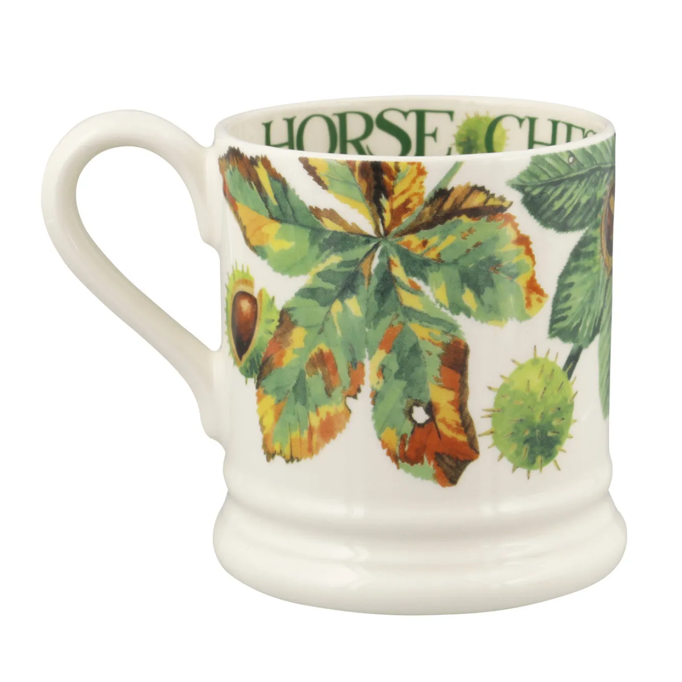 Emma Bridgewater Tree & Leaves Horse Chestnut & Conker 1/2 Pint Mug- Flowers & Garden