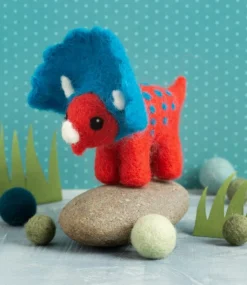 Hawthorn Handmade Triceratops Mini Felting Kit- Crafts