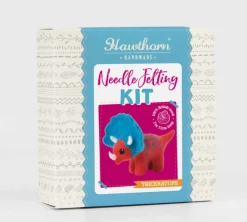 Hawthorn Handmade Triceratops Mini Felting Kit- Crafts