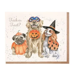 Wrendale Designs 'Trick or Treat?' Halloween Greeting Card- Halloween|Stationery