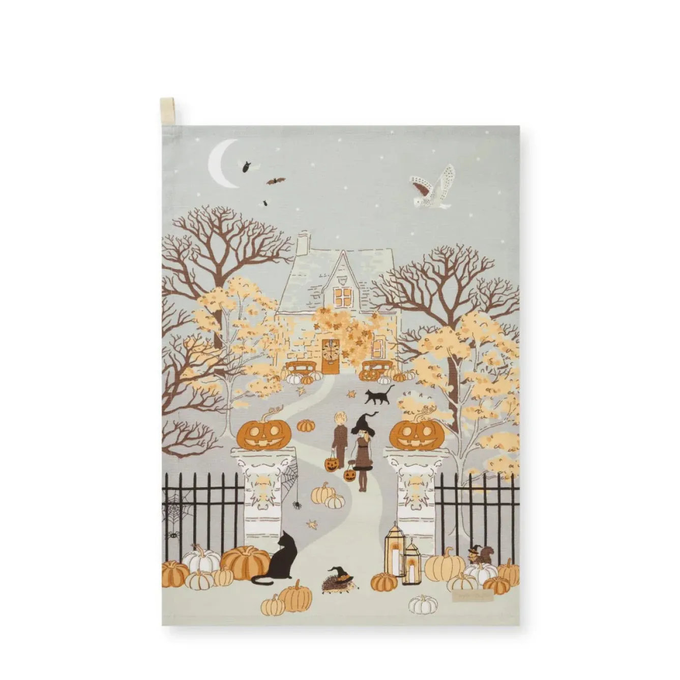 Sophie Allport Trick or Treat Scene Tea Towel- Halloween|Tea