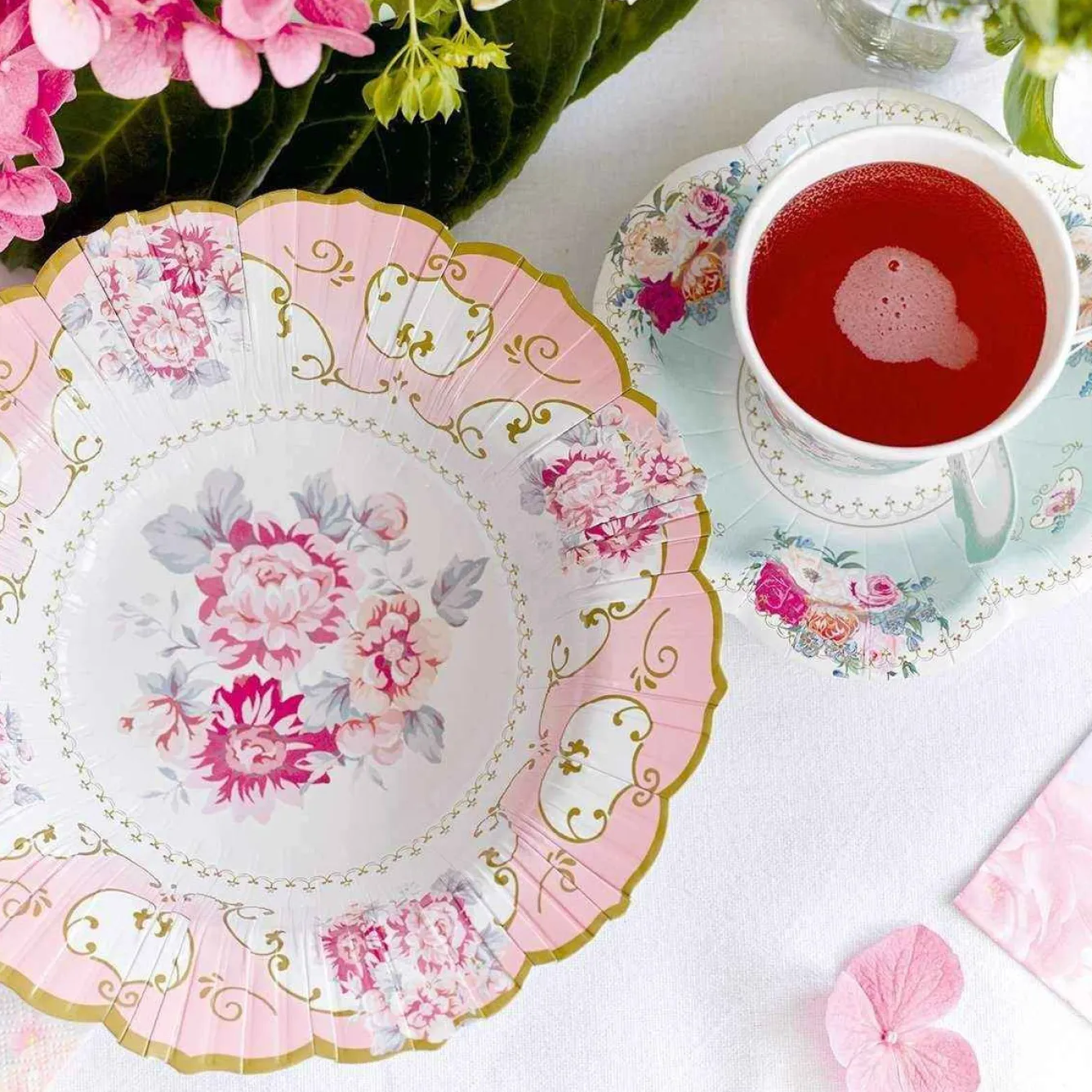Talking Tables Truly Scrumptious Floral Paper Bowls - 12 pack- Picnic|Bowls & Dishes