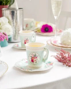 Talking Tables Truly Scrumptious Teacup & Saucer Set - 12 pack- Picnic|Tea