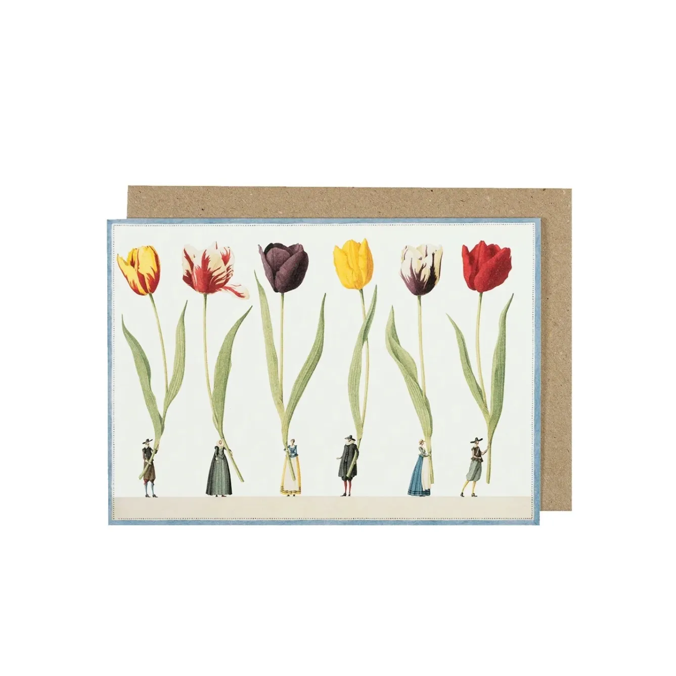 Laura Stoddart Tulip Parade Greetings Card- Greeting Cards