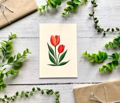 Becky Amelia Tulips Greeting Card- Greeting Cards