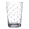 The Vintage List Tumbler with Star Design by- Glassware