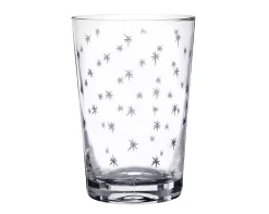 The Vintage List Tumbler with Star Design by- Glassware