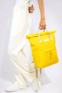 Kind Bag London Tuscan Sun Yellow Hackney Medium Backpack- Bags