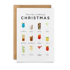 Everlong Print Co. Twelve Rum Cocktails of Christmas Card- Christmas Cards|Greeting Cards