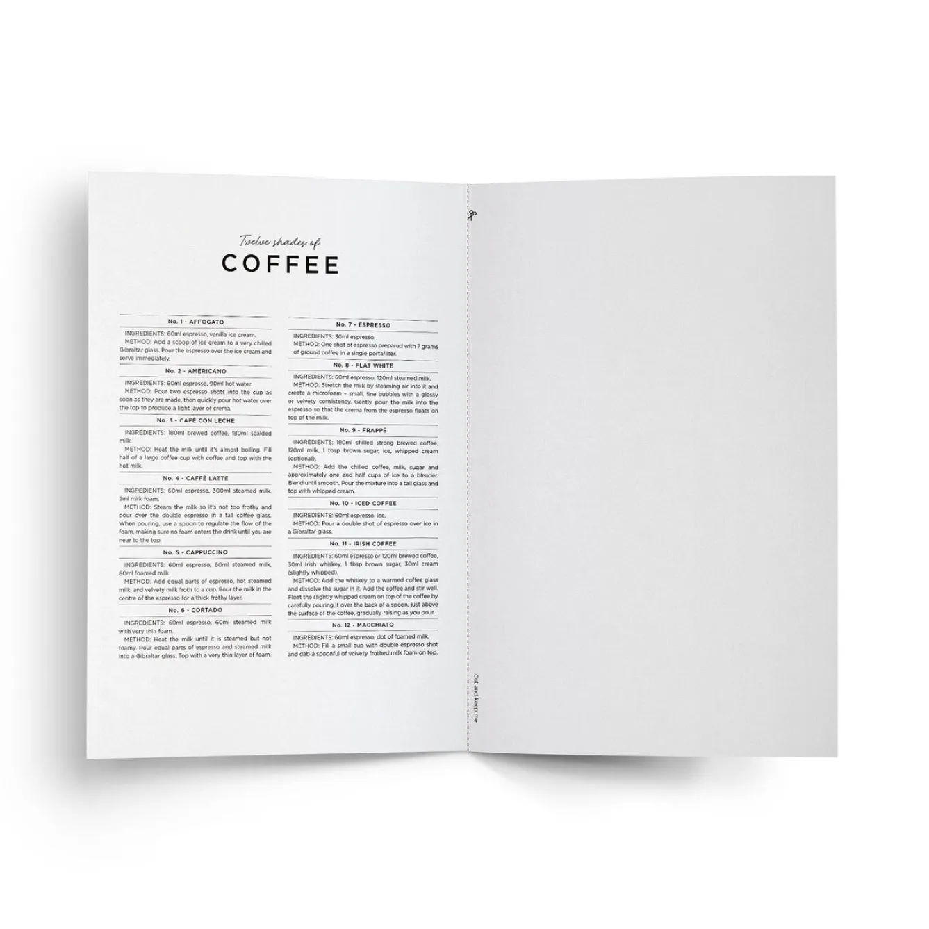 Everlong Print Co. Twelve Shades of Coffee Card- Greeting Cards