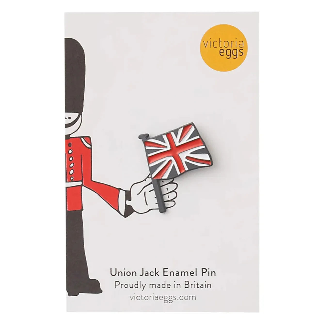 Victoria Eggs Union Jack Enamel Pin Badge- Key Chains|Children
