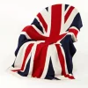 Bronte Moon Union Jack Merino Lambswool Throw Blanket- Pillows & Throws|Bright Colors