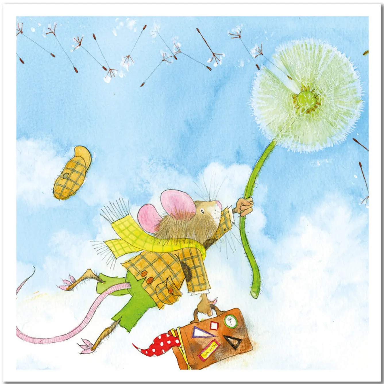 Emma Ball Up Up & Away Greetings Card- Greeting Cards