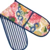 Sanderson Very Rose & Peony Double Oven Glove- Tea|Tea Towels