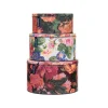 Sanderson Very Rose & Peony Set of 3 Round Cake Tins- Storage Caddies|Storage