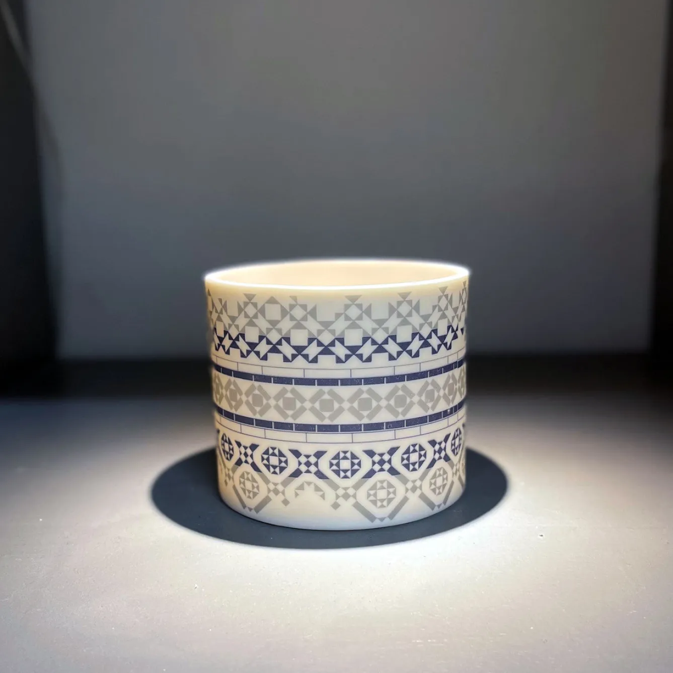 Alex Allday Victorian Tiles Ceramic Planter Pot/Tea Light Holder- Tea|Home Fragrance