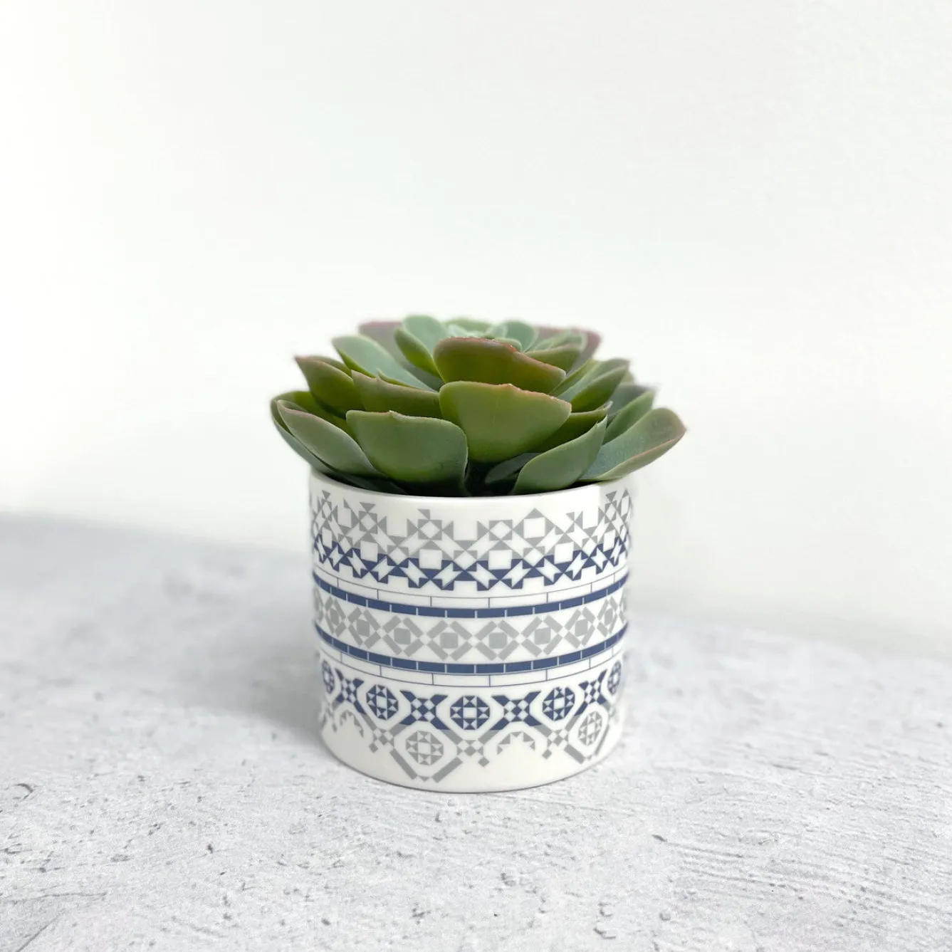 Alex Allday Victorian Tiles Ceramic Planter Pot/Tea Light Holder- Tea|Home Fragrance