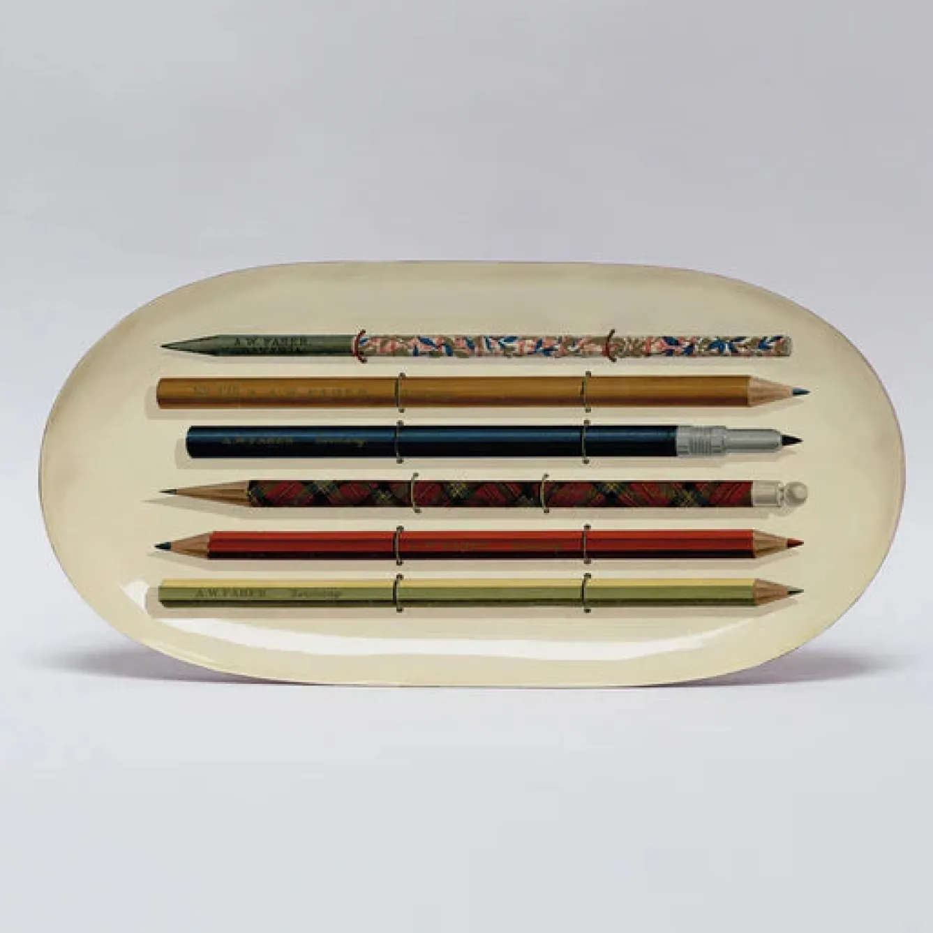 Roomytown Vintage Pencils Enamel Printed Tray- Trays|Stationery