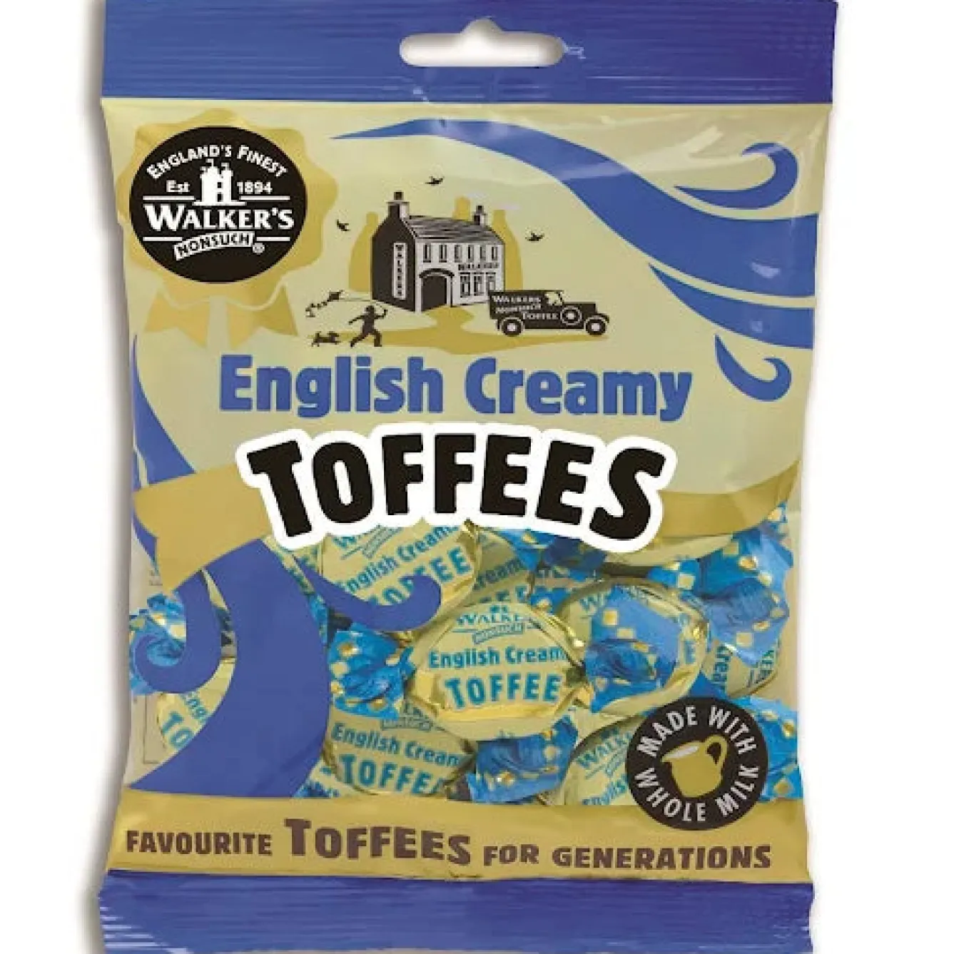 Tea & Biscuits Walker's English Cream Toffees- Sweets/Candy