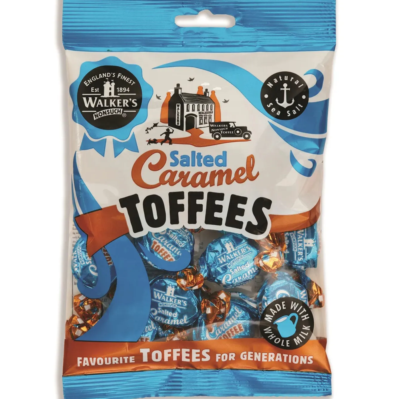 Tea & Biscuits Walker's Salted Caramel Toffees- Sweets/Candy
