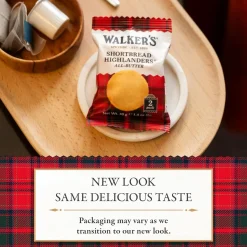 Tea & Biscuits Walkers Shortbread Highlander 2pk- Holiday Treats|Christmas