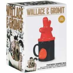 Half Moon Bay Wallace & Gromit Feathers McGraw Ceramic Mug- Whimsical