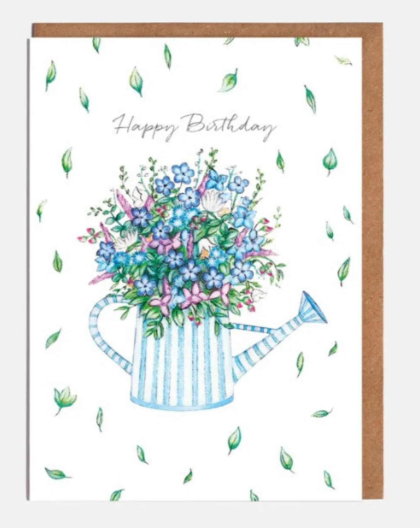 Lottie Murphy Watering Can Floral Birthday Card- Gardening
