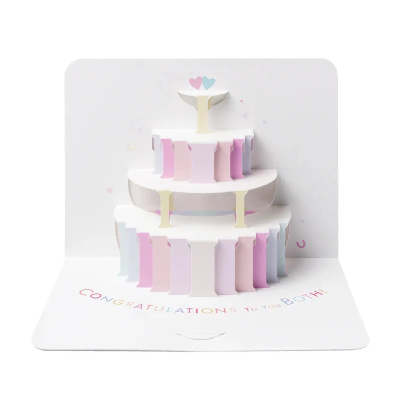 The Art File Wedding Cake Pop Out Greeting Card- Greeting Cards