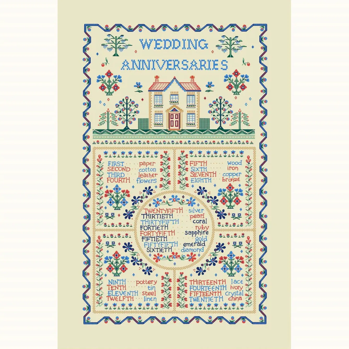 Ulster Weavers Wedding Sampler Cotton Tea Towel- Tea|Tea Towels