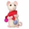 The Crafty Kit Co. Wee Winter Mouse Needle Felting Kit- Crafts