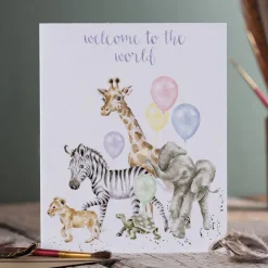 Wrendale Designs 'Welcome to the World' Greetings Card- Greeting Cards