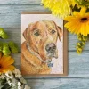 Jen Winnett Wellie the Labrador Blank Greetings Eco Card- Greeting Cards
