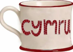 Moorland Pottery Welsh Dragon Red Mug by- Whimsical|Places