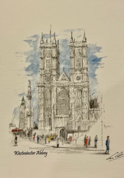 Sean Webb Art Westminster Abbey Card- Greeting Cards|Art