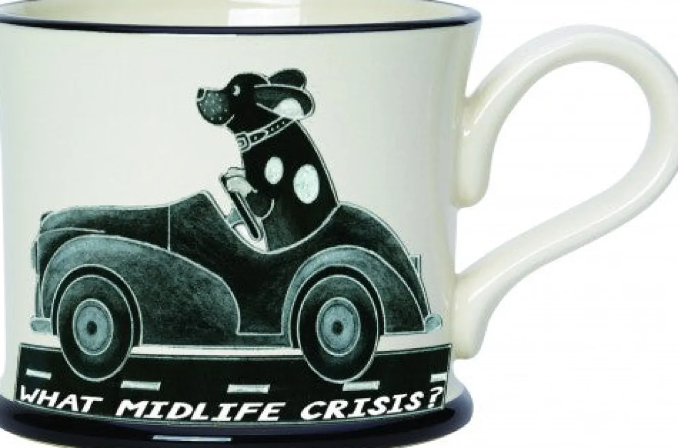 Moorland Pottery What Midlife Crisis? - It's a Dog's Life Mug by- Pets|Pets