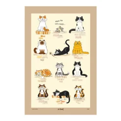 Samuel Lamont When the Cat's Away Tea Towel- Tea|Tea Towels