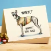 Bewilderbeest Whippet Greetings Card- Greeting Cards